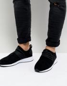 Project Delray Wavey Microfibre Sneakers In Black - Black