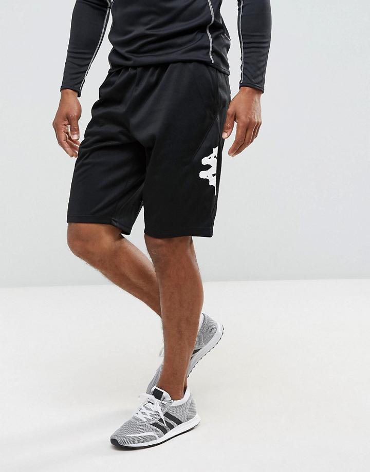 Kappa Cerveteri Logo Training Shorts - Black