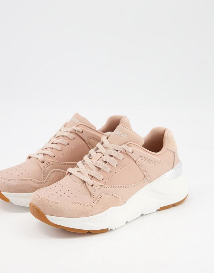 Skechers Rovina Sneakers In Pale Pink-brown