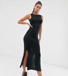 Noisy May Tall Mayden Bodycon Midi Dress - Black