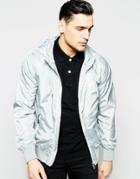 Franklin And Marshall Reflective Lightweight Jacket - Ice Gray