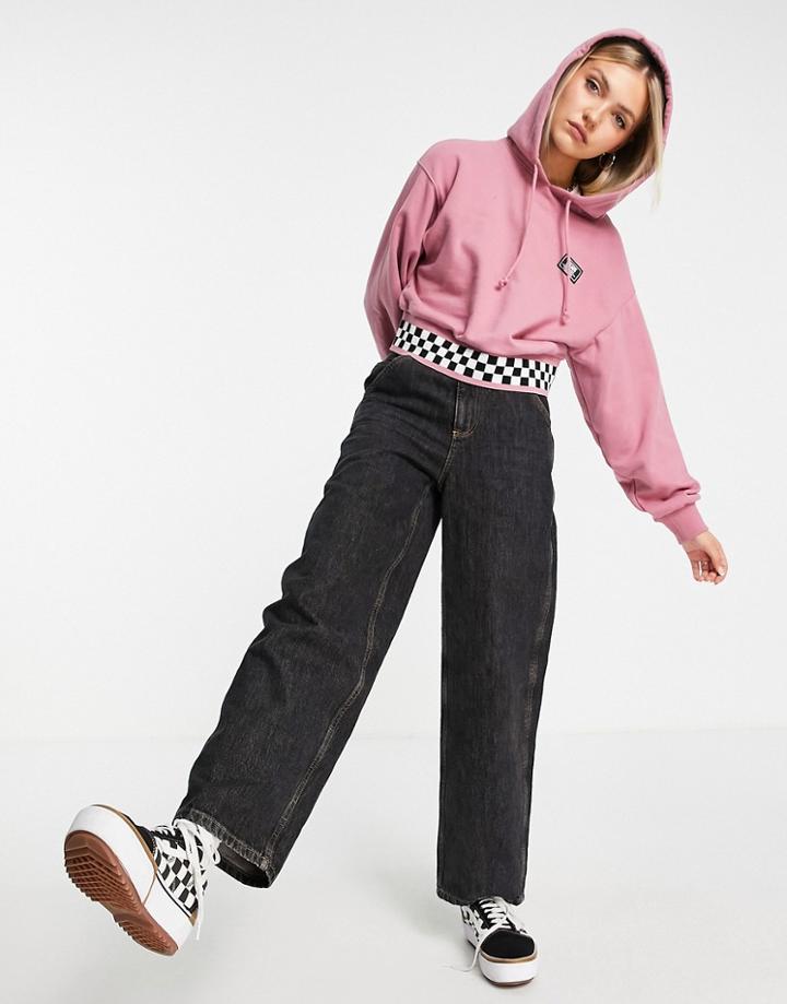 Vans Boom Boom 66 Hoodie In Mesa Rose Pink