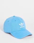 Adidas Originals Relaxed Snapback Cap In Sky Blue