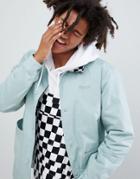 Ripndip Twill Jacket With Checkerboard Collar In Green - Green