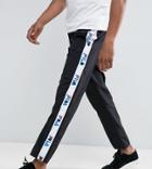 Fila Black Joggers With Logo Taping Exclusive To Asos - Black