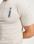 Gym 365 Side Print T-shirt In Stone-neutral