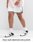 Puma Plus Retro Mesh Shorts In White Exclusive To Asos - White