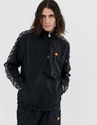 Ellesse Melfi Two-piece Track Jacket With Repeat Logo Side Stripe In Black - Black