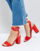 London Rebel High Block Heel Sandal - Multi