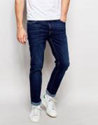Farah Skinny Jeans In Stretch - Blue