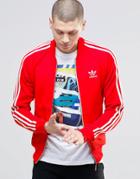 Adidas Originals Three Stripe Track Top - Red