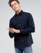 Jack And Jones Flannel Check Shirt - Black