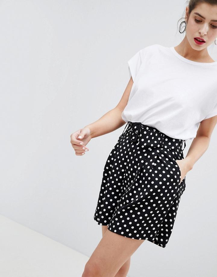 Stradivarius Belt Detail Spot Short - Multi