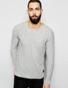 Only & Sons Knitted Sweater With Pocket - Light Gray Marl
