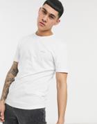 Boss Athleisure Front And Back Logo T-shirt In White