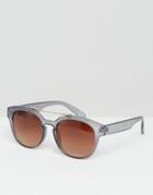 Jeepers Peepers Round Sunglasses - Clear