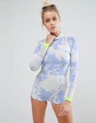 Cynthia Rowley Blue Horizon Neoprene Wetsuit - Multi