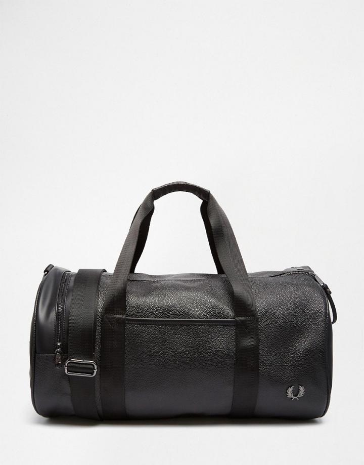 Fred Perry Scotch Grain Barrel Bag - Black
