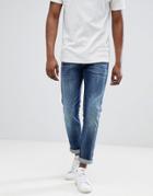 Jack & Jones Jeans In Slim Fit Rinsed Denim - Blue