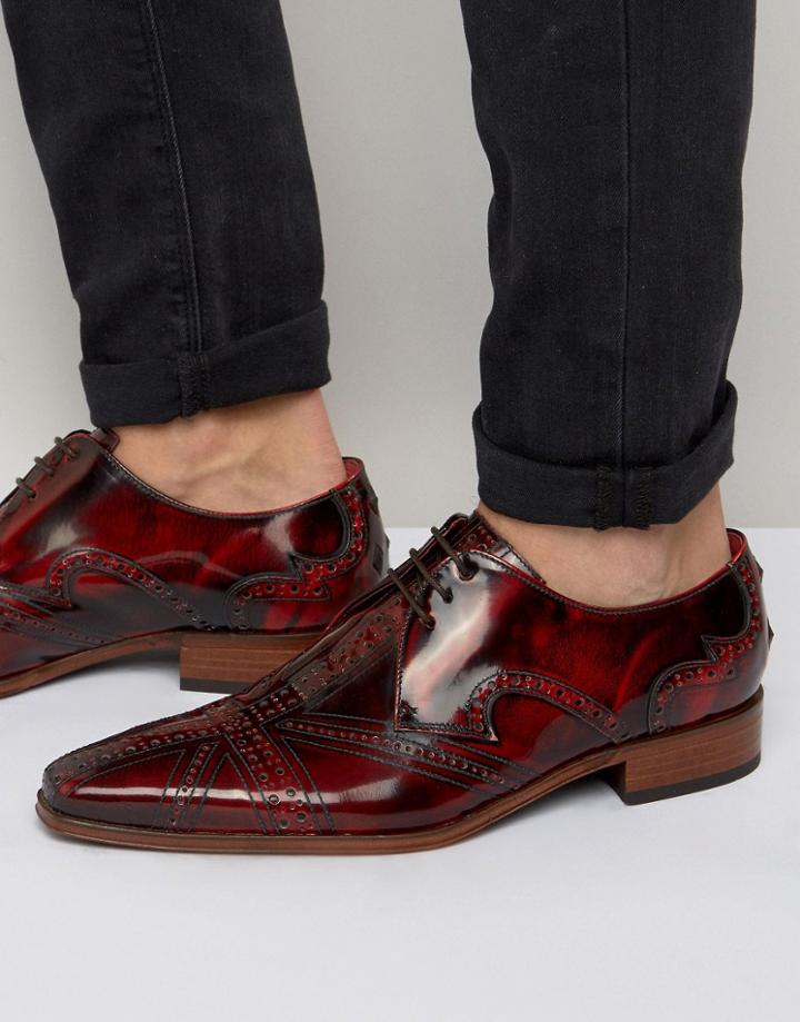 Jeffery West Yardbird Union Derby Shoes - Red