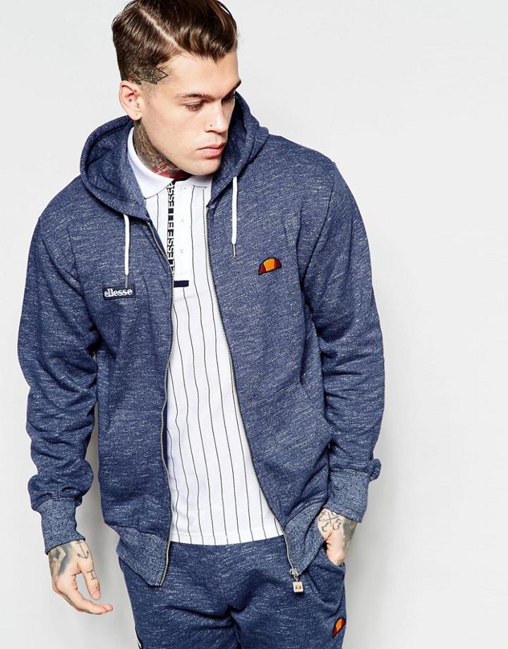 Ellesse Hoodie With Taping - Blue Slab Marl