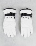 Roxy Jetty Solid Gloves In White