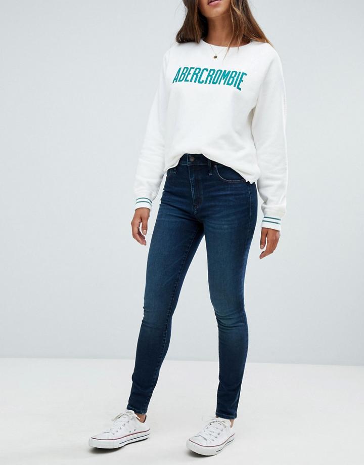 Abercrombie & Fitch High Waist Stretch Superskinny Jeans - Blue