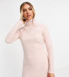 The North Face 100 Glacier Fleece Dress In Pale Pink Exclusive At Asos