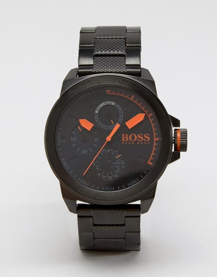 Boss Orange By Hugo Boss New York Bracelet Watch In Black - Black
