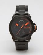 Boss Orange By Hugo Boss New York Bracelet Watch In Black - Black