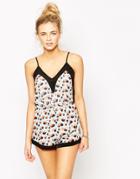 Oh My Love Cami Playsuit - Seep Sea Floral
