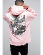 Asos Oversized Hoodie With Freedom Print In Pink - Gray