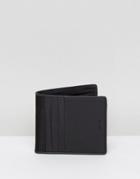 Allsaints Leather Card And Note Holder Wallet - Black
