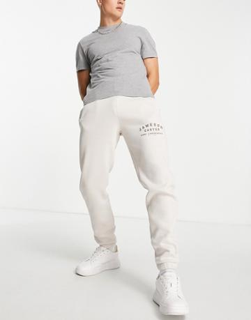 Jameson Carter Cody Sweatpants In Beige-neutral