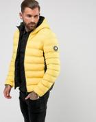 Good For Nothing Puffer Jacket In Yellow - Yellow
