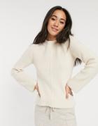 Asos Design Lounge Set Knit Sweater-white