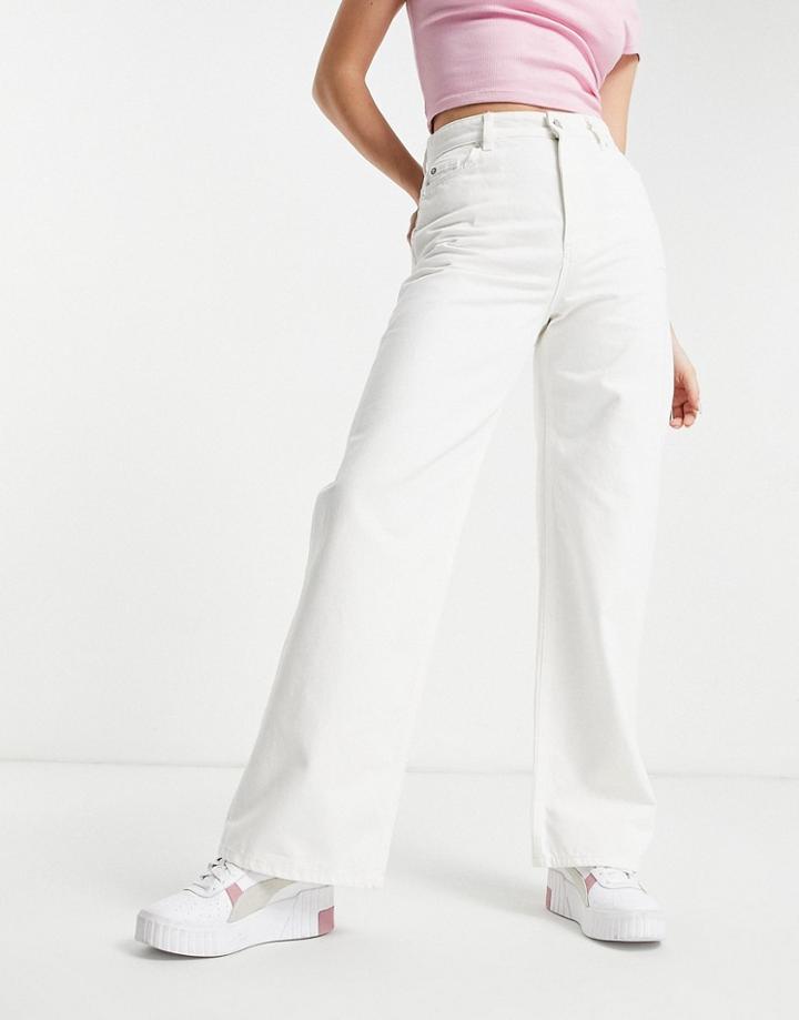 New Look Wide Leg Jean In White