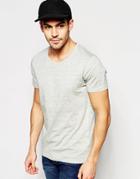 Selected Homme Crew Neck Melanage T-shirt - Gray