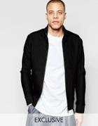 Black Eye Rags Sweatshirt With Zip Through - Black