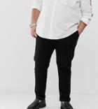 Asos Design Plus Skinny Chinos In Black