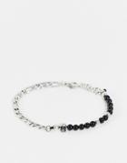 Bolongaro Trevor Beaded Chain Bracelet In Silver