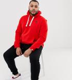 Jack & Jones Originals Plus Size Hoodie With Badge Logo-red