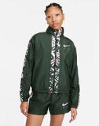 Nike Revival Repel Statement Woven Full Zip Track Jacket In Green