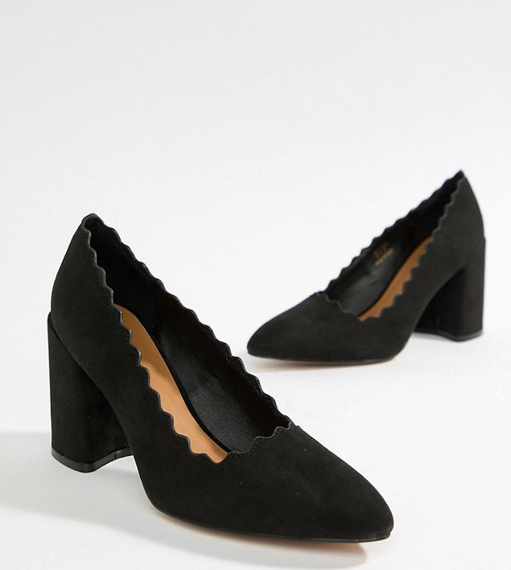 Qupid Pointed Block Heels