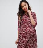 New Look Maternity Smock Shirt Dress - Red