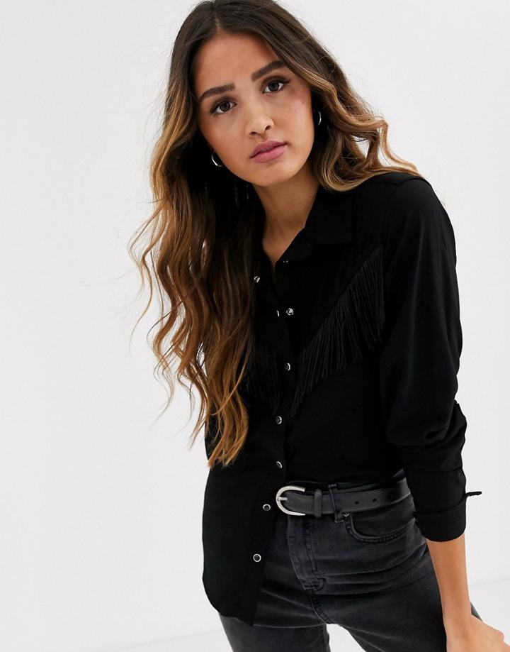 Levi's Selita Western Shirt With Fringing