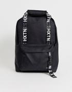 Hxtn Supply Taped Logo Backpack In Black - Black