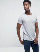 Esprit Crew Neck T-shirt In Gray Nep - Blue