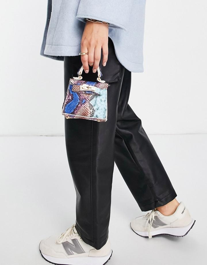 Truffle Collection Mirco Mini Belt Bag With Chain In Multi