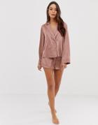 Asos Design Premium Jacquard Short-pink